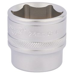 Draper Expert HI-TORQ® 6 Point Socket, 3/8" Sq. Dr., 24mm