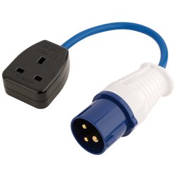 230V Adaptor Lead with 16A Plug to 13A Socket