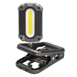 COB LED Rechargeable Work Light and Power Bank with Clamp, 10W, 1000 Lumens, USB-C Cable Supplied