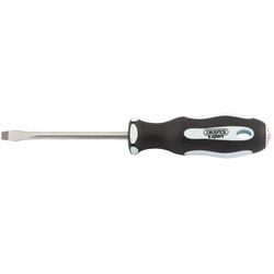 Draper Expert Plain Slot Soft Grip Screwdriver, 6.5 x 100mm