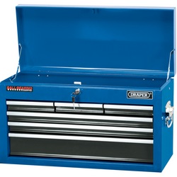Narrow Tool Chest, 6 Drawer, 24", Blue