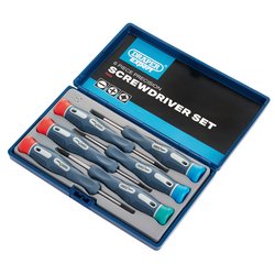Draper Expert Soft Grip Precision Screwdriver Set (6 Piece)