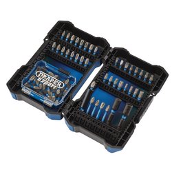 Draper Expert Impact Screwdriver Bit Set, 1/4" Hex (65 Piece)