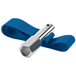 Oil Filter Strap Wrench, 1/2" Sq. Dr. or 21mm, 120mm Capacity