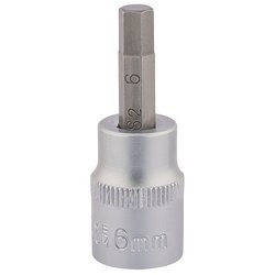 Draper Expert Socket with Hexagonal Bit, 3/8" Sq. Dr., 6mm