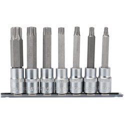 Draper Expert TX-STAR® Security Socket Bit Set, 1/2" Sq. Dr., 100mm (7 Piece)
