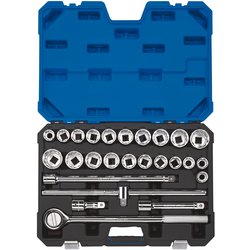 Draper Expert Combined MM/AF Socket Set, 3/4" Sq. Dr. (26 Piece)