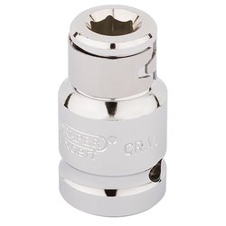 Draper Expert Screwdriver Bit Holding Socket, 1/2" Sq. Dr. x 5/16" Hexagon