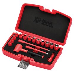 XP1000® VDE Metric Socket Set, 1/4" Sq. Dr. (17 Piece)