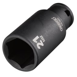 Draper HI-TORQ® Metric Deep Impact Socket, 3/8" Sq. Dr., 21mm