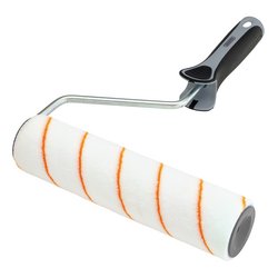 Short Pile Polyester Paint Roller with Soft Grip Handle, 9"/230mm