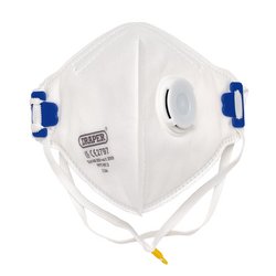 FPP3 NR Vertical Fold Flat Face Masks with Valve (Pack of 10)