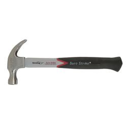 Estwing EMRF16C Sure Strike Curved Claw Hammer with Fibreglass Handle, 16oz/448g