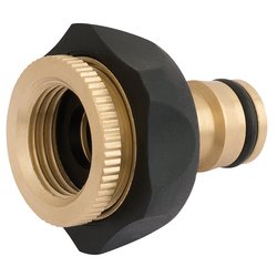 Brass and Rubber Tap Connector, 1/2 - 3/4"