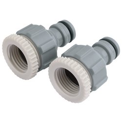 Tap Connectors, 1/2" and 3/4" (Pack of 2)