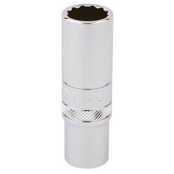 Draper Expert HI-TORQ® 12 Point Deep Socket, 3/8" Sq. Dr., 14mm