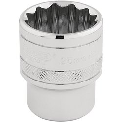 Draper Expert HI-TORQ® 12 Point Socket, 1/2" Sq. Dr., 25mm