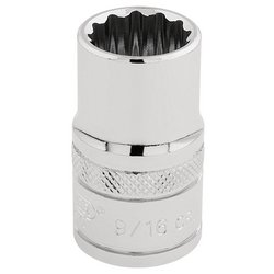 Draper Expert HI-TORQ® 12 Point Socket, 1/2" Sq. Dr., 9/16"