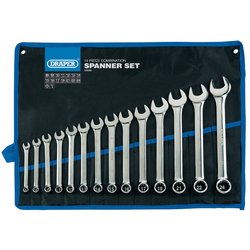 Draper HI-TORQ® Metric Combination Spanner Set (14 Piece)