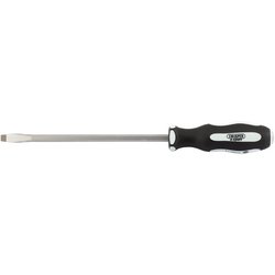 Draper Expert 'Pound Thru' Plain Slot Soft Grip Screwdriver, 8 x 200mm