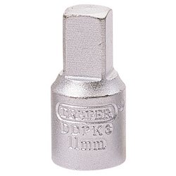 Square Drain Plug Key, 3/8" Sq. Dr., 11mm
