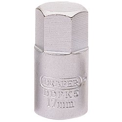 Hexagon Drain Plug Key, 3/8" Sq. Dr., 17mm