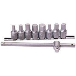 Drain Plug Key Set, 3/8" Sq. Dr. (10 Piece)