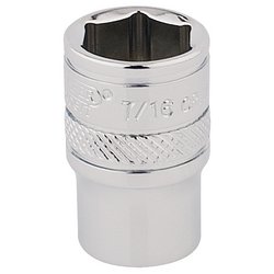Draper Expert HI-TORQ® 6 Point Socket, 1/4" Sq. Dr., 7/16"