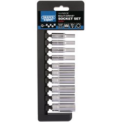 Draper Expert Multi-Drive® Metric Deep Socket Set, 1/4" Sq. Dr. (10 Piece)