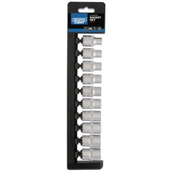 Draper Expert Metric Socket Set, 1/2" Sq. Dr. (10 Piece)