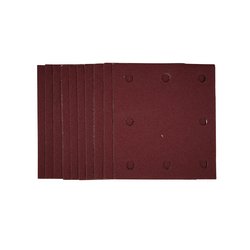 1/4 Sanding Sheets with Hook and Loop, 115 x 105mm, 120 Grit (Pack of 10)