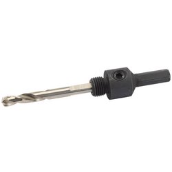 Hex. Shank Holesaw Arbor with HSS Pilot Drill for 14 - 30mm Holesaws, 5/16" Thread