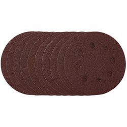 Sanding Discs, 115mm, 80 Grit, Hook & Loop (Pack of 10)