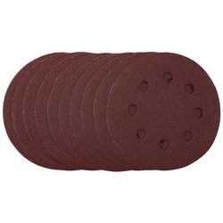 Sanding Discs, 115mm, 120 Grit, Hook & Loop (Pack of 10)
