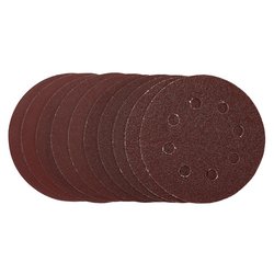 Sanding Discs, 115mm, Hook & Loop, Assorted Grit, (Pack of 10)