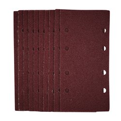 1/3 Sanding Sheets with Hook and Loop, 93 x 190mm, 40 Grit (Pack of 10)