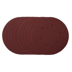 Sanding Discs, 150mm, Hook & Loop, 80 Grit, (Pack of 10)
