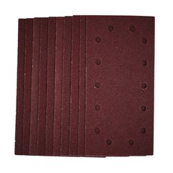 1/2 Sanding Sheets with Hook and Loop, 115 x 230mm, 40 Grit (Pack of 10)