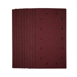 1/2 Sanding Sheets with Hook and Loop, 115 x 230mm, 80 Grit (Pack of 10)