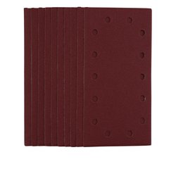 1/2 Sanding Sheets with Hook and Loop, 115 x 230mm, 120 Grit (Pack of 10)