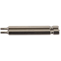 Hexagonal Insert Bit, 2.5mm, 1/4" Hex, 75mm Long (Pack of 2)
