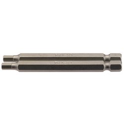 Hexagonal Insert Bit, 4mm, 1/4" Hex, 75mm Long (Pack of 2)