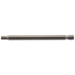 Hexagonal Insert Bit, 5mm, 1/4" Hex, 100mm Long (Pack of 1)
