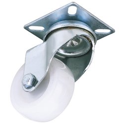 Swivel Plate Fixing Nylon Wheel, 100mm Diameter, S.W.L. 125kg