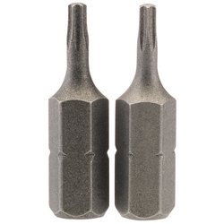 Draper TX-STAR® Insert Bit, 1/4" Hex, 25mm Long, T8 (Pack of 2)