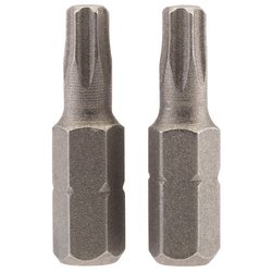 Draper TX-STAR® Insert Bit, 1/4" Hex, 25mm Long, T25 (Pack of 2)