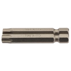 Draper TX-STAR® Insert Bit, 1/4" Hex, 50mm Long, T40 (Pack of 2)