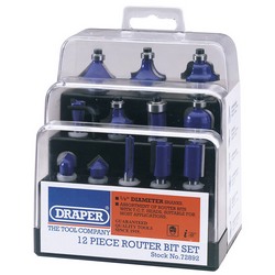 TCT Router Bit Set, 1/4" (12 Piece)