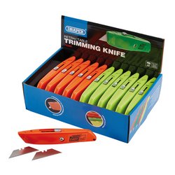 Easy Find Retractable Trimming Knife with 2 x Blades