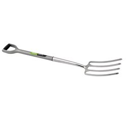 Extra Long Stainless Steel Garden Fork with Soft Grip
